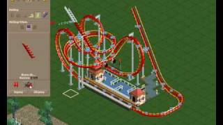 Rollercoaster tycoon 2 coaster design [upl. by Anielram]