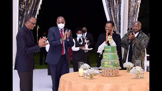 Rwandas Paul Kagame graces Lt Gen Muhoozi Kainerugabas birthday in Uganda [upl. by Suirred93]