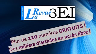 Revue 3EI  Ressources en Génie Electrique  LIBRE ACCES [upl. by Collbaith]