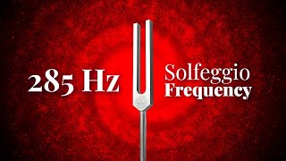 285 Hz Solfeggio Frequency  Tuning Fork  Heals amp Regenerates Tissues  Pure Tone [upl. by Alicea]