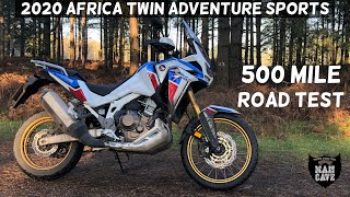 2020 Honda Africa Twin 1100 Adventure Sports  500 mile Roadtest Review with exhaust sound [upl. by Winser]