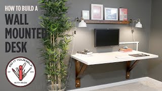 Build a Wall Mounted Desk [upl. by Kiri]