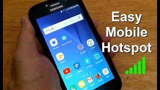 How to create a Mobile Hotspot Cell Smartphone Android  Free amp Easy [upl. by Lorrayne]