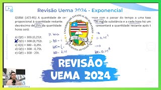 Revisão UEMA 2024 📝 Exponencial [upl. by Beilul48]