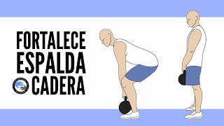 5 ejercicios para fortalecer la columna y las caderas [upl. by Yalcrab961]