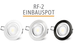 SSCLUXon  RF2 Einbaustrahler flach amp schwenkbar inkl LED Modul  Produktvorschau [upl. by Jenica]