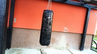 Homemade PUNCHING BAG  Vreca za udaranje [upl. by Parthinia]