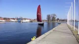 Impressive sailboat docking [upl. by Eanom]