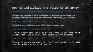 Array in C  Class 10 Computer Science Chapter 6  Part 1 [upl. by Buine]