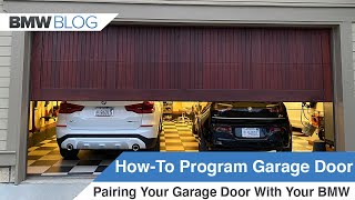 BMW Homelink Garage Door Programming  The Only Guide That Works [upl. by Nadabus]