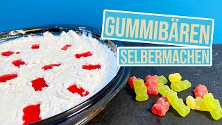 Gummibärchen selber machen  mit selbstgemachter Form aus Speisestärke [upl. by Barcus]