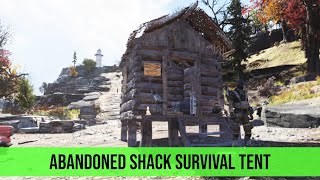 Fallout 76 Abandoned Shack Survival Tent [upl. by Arlinda]