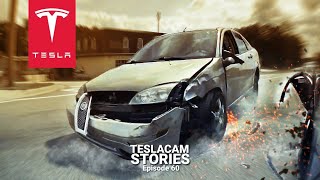 TESLA MODEL X CRASH  TESLACAM STORIES 60 [upl. by Mena]