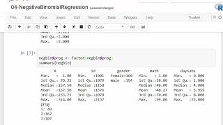 Negative Binomial Regression with R [upl. by Hawthorn]