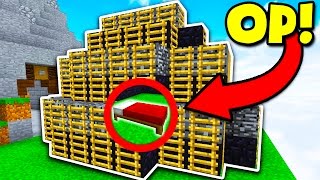 BEST OBSIDIAN BASE DEFENSE CHALLENGE Minecraft BED WARS [upl. by Aerahs]