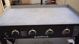 Seasoning my Blackstone Griddle After Sandblasting [upl. by Doreg]