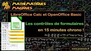 Les contrôles de formulaires de LibreOffice Calc en 15 minutes chrono [upl. by Sgninnej]