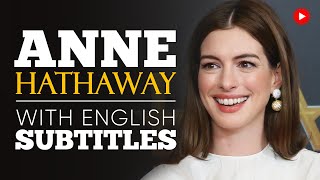 ENGLISH SPEECH  ANNE HATHAWAY Authentic Equality English Subtitles [upl. by Ahselet]