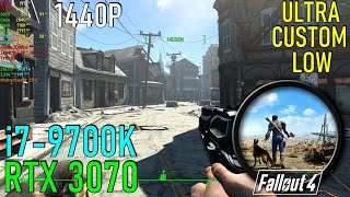 Fallout 4 RTX 3070 OC amp 9700K 48GHz  Max Settings 1440P [upl. by Kenneth595]