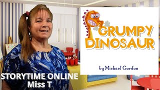 The Grumpy Dinosaur  Kids books read aloud with animation [upl. by Imac]