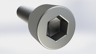 Solidworks Socket head cap screw [upl. by Gnni718]