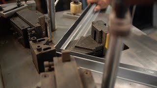 Aluminium window manufacturing process [upl. by Nerty267]