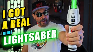 Check Out This REAL Mini LIGHTSABER From The Hacksmith [upl. by Novyad]