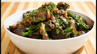 Beef and Mushrooms with Onions  Steak and Mushrooms Recipe [upl. by Joon431]