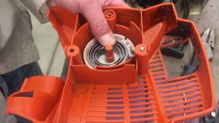 How To Refill a Spool on Stihl FSA 57 String Trimmer  AutoCut C 32 Linehead [upl. by Soalokcin]