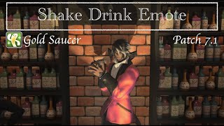 Final Fantasy XIV  Shake Drink Emote [upl. by Einnaoj87]