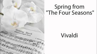 Spring from the Four Seasons  Wedding Processional Music Vivaldi [upl. by Agem605]