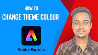 How to change the color theme in Adobe Express  Adobe Express Tutorial for beginners [upl. by Marge]