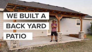 We built a BACKYARD PATIO [upl. by Winnie675]