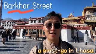 Barkhor Street a mustgo in Lhasa [upl. by Sheply]