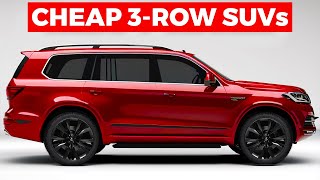 Most Reliable 3ROW 7SEATER SUVs Under 30000 [upl. by Eelegna]