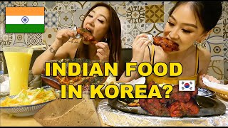 WE FOUND INDIAN FOOD IN KOREA  BLACKPINK GIVEAWAY 🖤💗 [upl. by Yenitirb]