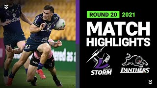 Storm v Panthers Match Highlights  Round 20 2021  Telstra Premiership  NRL [upl. by Oer]