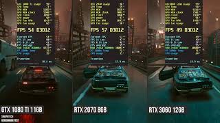 RTX 3060 12GB vs RTX 2070 vs vs GTX 1080 Ti test in 6 games [upl. by Atived654]