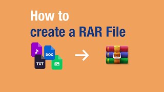 How to create a RAR File  WinRAR Video [upl. by Rocray]