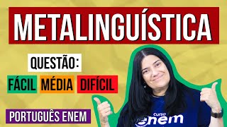 FUNÇÃO METALINGUÍSTICA DA LINGUAGEM  INTERPRETAÇÃO DE TEXTO NO ENEM  Aula de Português [upl. by Eimmelc]