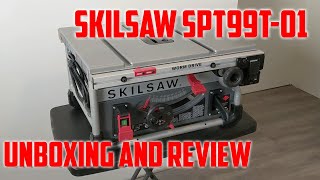 SkilSaw Table Saw SPT99T01 UNBOXING AND REVIEW [upl. by Queenie135]