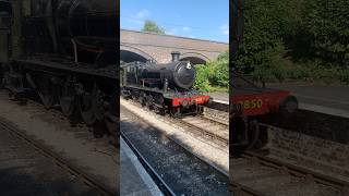 3850 arriving at Toddington 📸🚂 trains gloucestershirewarwickshirerailway gwr steamloco￼ [upl. by Amadas]