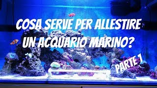 COME ALLESTIRE UN ACQUARIO MARINO  1° Parte Acquario Sump Sale e Tecnica base [upl. by Epp]