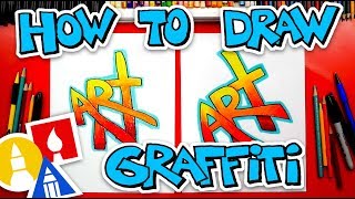 How To Draw The Word Art Simple Graffiti Style  Challenge Time [upl. by Jurkoic]