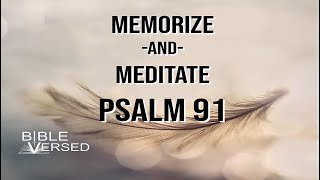 Psalm 91 My Refuge and My Fortress Memorize amp Meditate Video with words NIV [upl. by Alburg730]