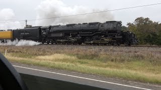 Union Pacific Big Boy 4014 Navasota to College Station Texas [upl. by Oniratac]