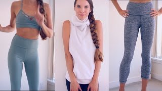 YOGAWORKOUT CLOTHING HAUL TRY ON [upl. by Akemat]