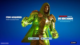 How To Get Dr Von Doom Skin FREE In Fortnite Unlocked LEGO Dr Von Doom Style Free Marvel Bundle [upl. by Luedtke]