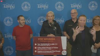 Tampa mayor says quotLieutenant Danquot has been evacuated [upl. by Hemphill192]