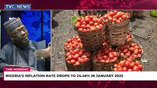 Nigerias Inflation Rate Drops To 2448 In January 2025 [upl. by Powe]